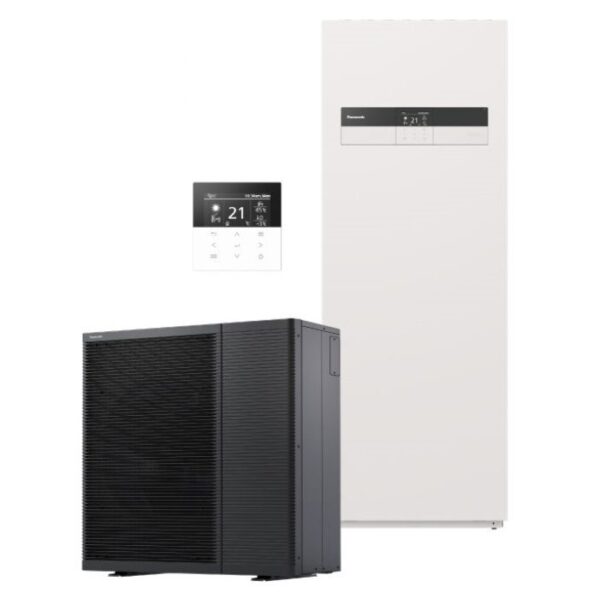 PANASONIC Šilumos siurblys oras-vanduo Aquarea K karta 9 kW su integruotu Boileriu 185 L ADC0309K6E5 WH-UDZ09KE5 9kW - Image 2