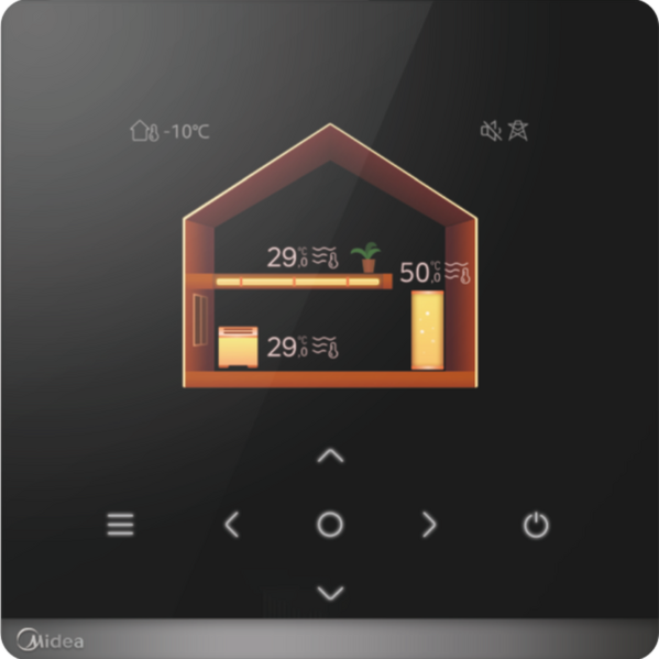 Midea Šilumos siurblys oras-vanduo monoblokas Nature R290 MHC- V16WD2RN7-B 16,0 kW - Image 4