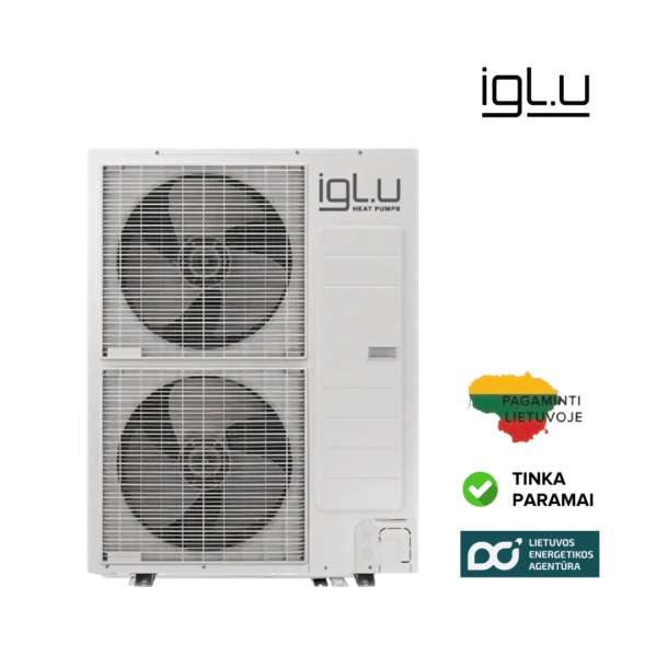 iGLu Šilumos siurblys oras-vanduo iGLU Inuit 16 WTI su integruotu boileriu 200L 16,0 kW - Image 3
