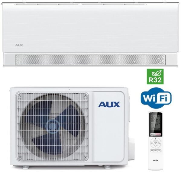 AUX C-Smart White bevėjis šilumos siurblys oras-oras, oro kondicionierius šildymas iki -25C AUX-09CAA 2,7kW