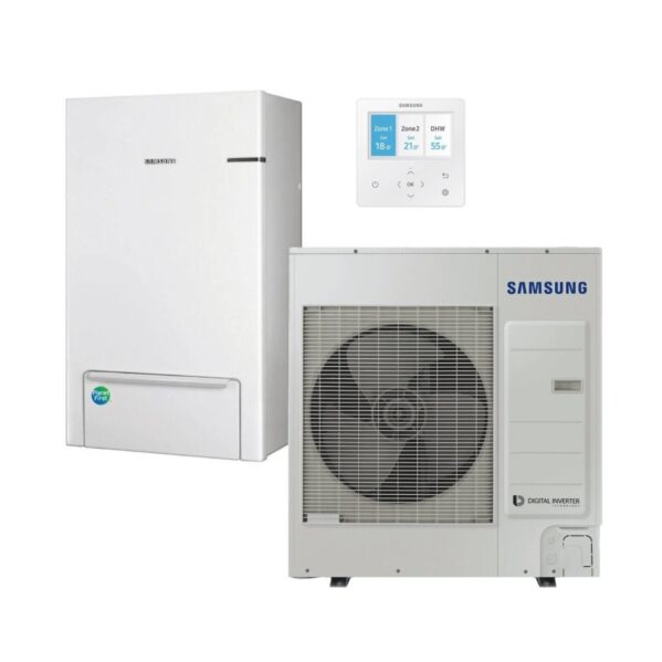 Samsung EHS Split oras-vanduo šilumos siurblys 9.0 kW be integruoto boilerio R32 trifazis AE090RNYDGG/EU AE090CXEDGG/EU