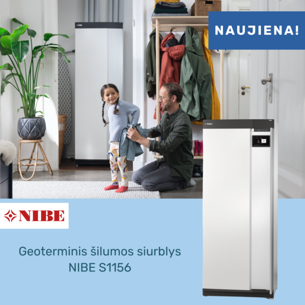 Nibe Geoterminis šilumos siurblys gruntas vanduo NIBE S1156 - 18 kw
