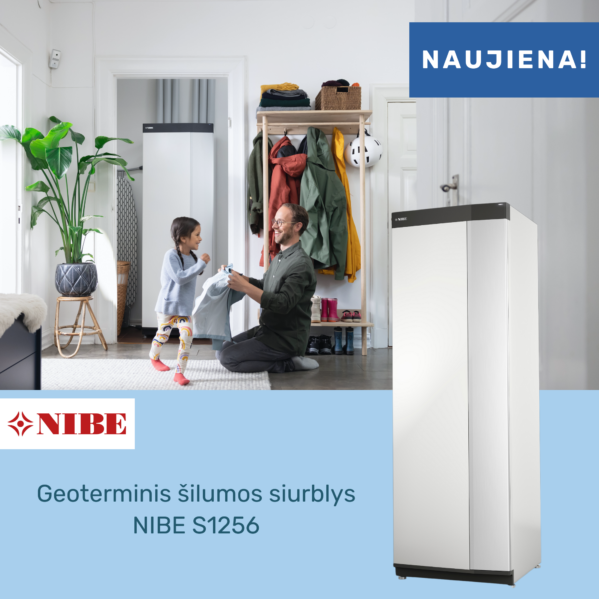 Nibe Geoterminis šilumos siurblys gruntas vanduo NIBE S1256 - 18 kw