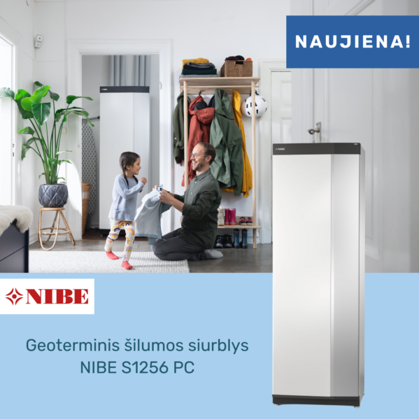 Nibe Geoterminis šilumos siurblys NIBE S1256 PC - 8 kw