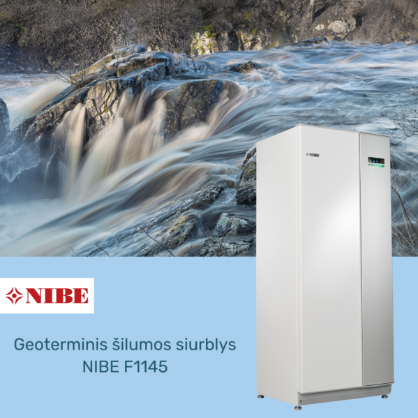 Nibe Geoterminis šilumos siurblys gruntas vanduo NIBE F1145 - 6 kw