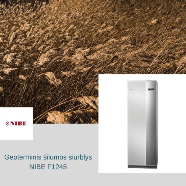 Nibe Geoterminis šilumos siurblys gruntas vanduo NIBE F1245 - 6 kw