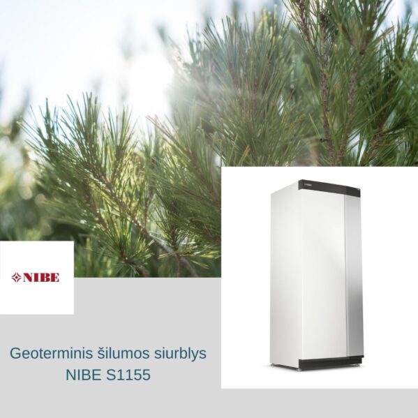 Nibe Geoterminis šilumos siurblys gruntas vanduo NIBE S1155 6-25 kW