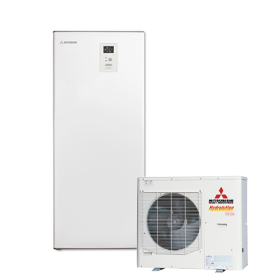 Mitsubishi HMA100-S FDCW100VNX-A šilumos siurblys Oras Vanduo su integruotu 180L boileriu 10,0 kW
