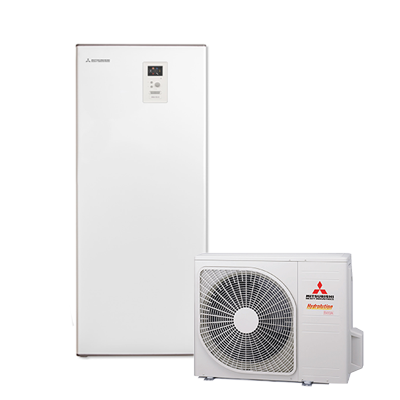 Mitsubishi HMA60-W / FDCW60VNX-W šilumos siurblys Oras Vanduo su integruotu 180L boileriu 7.60 kW