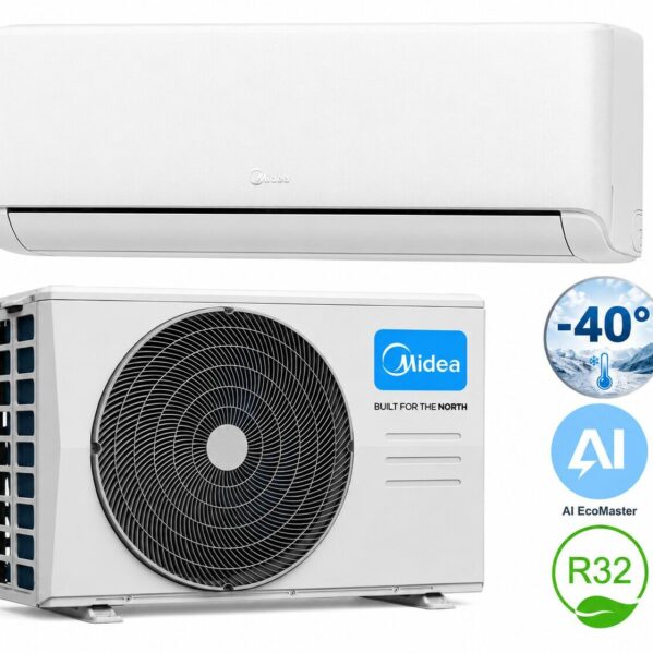 Midea Raynor -40 šilumos siurblys oras-oras oro kondicionierius EX-12RE1N-I EXH-12RE1N-O 3,5/4,2 kW - Image 1