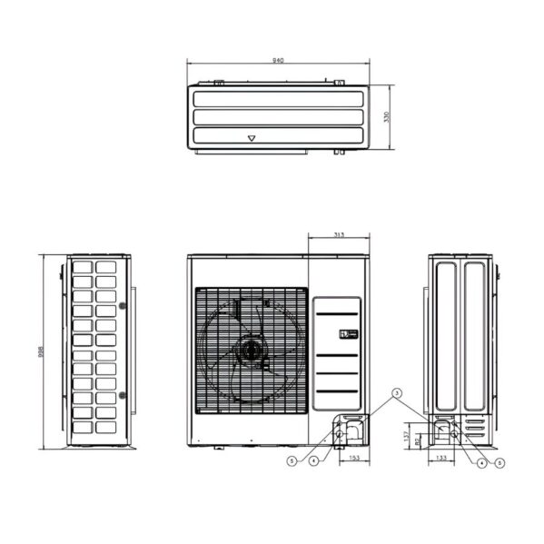Samsung oras-vanduo šilumos siurblys su integruotu 200l boileriu AE200DNWSPG/EU-AE090CXEDEG/EU 9,0 kW - Image 6